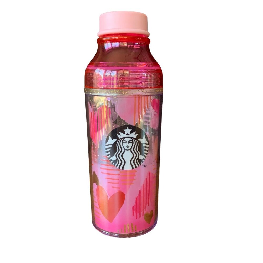 STARBUCKS Japan Valentines Day Tumbler 2019 NEW Limited Edition Pink Hearts Rare - Picture 1 of 10